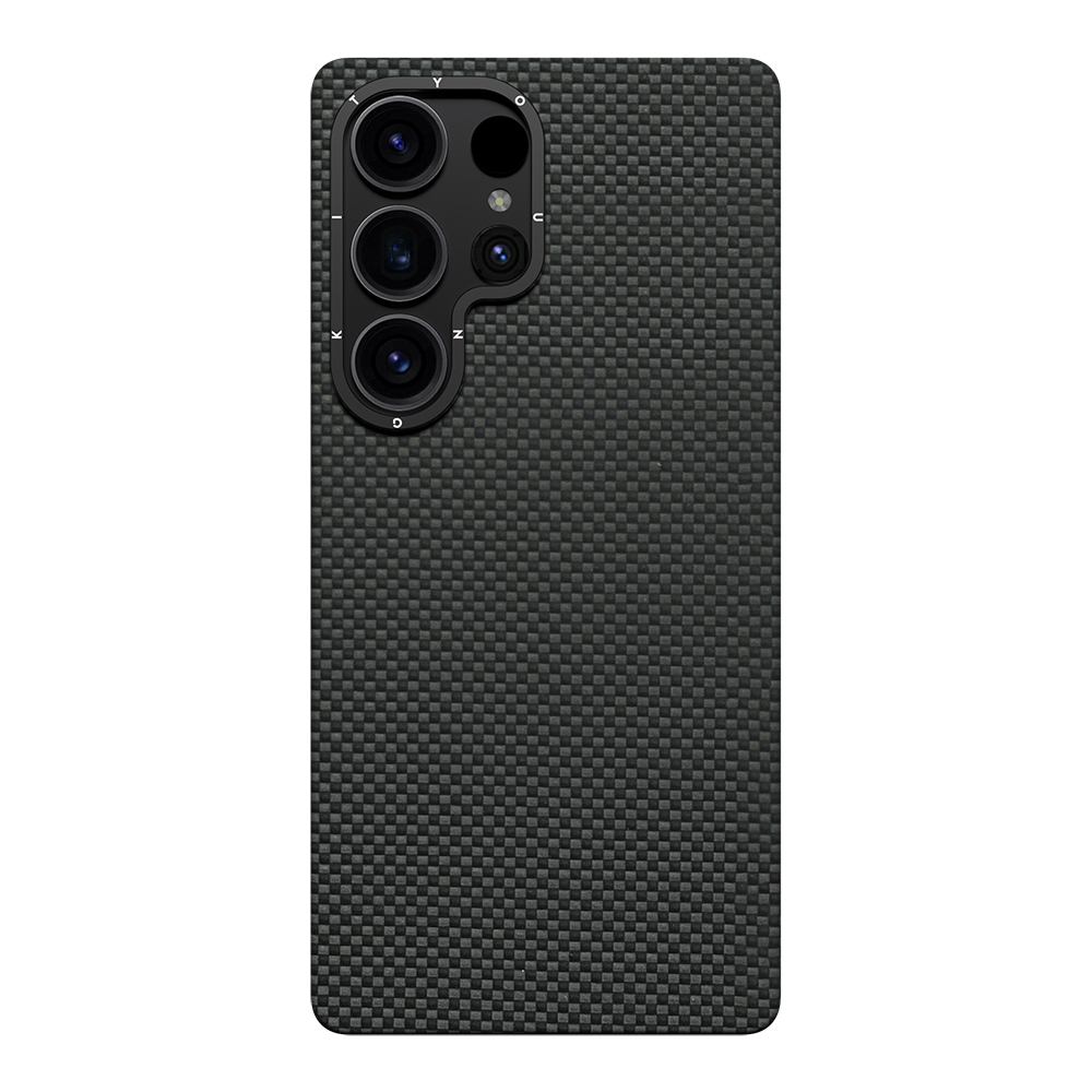 [RNZ-TA115256] Samsung Galaxy S25 Ultra Uyumlu Kılıf M-safe Şarj Özellikli Aramid Fiber Youngkit 1500D Kevlar Extreme Wing Serisi Kapak