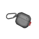 Apple Airpods 4 Uyumlu Kılıf Airbagli Yivli Köşe Tasarımlı 360 Derece Tam Koruma Skinarma Mecha CE Kılıf