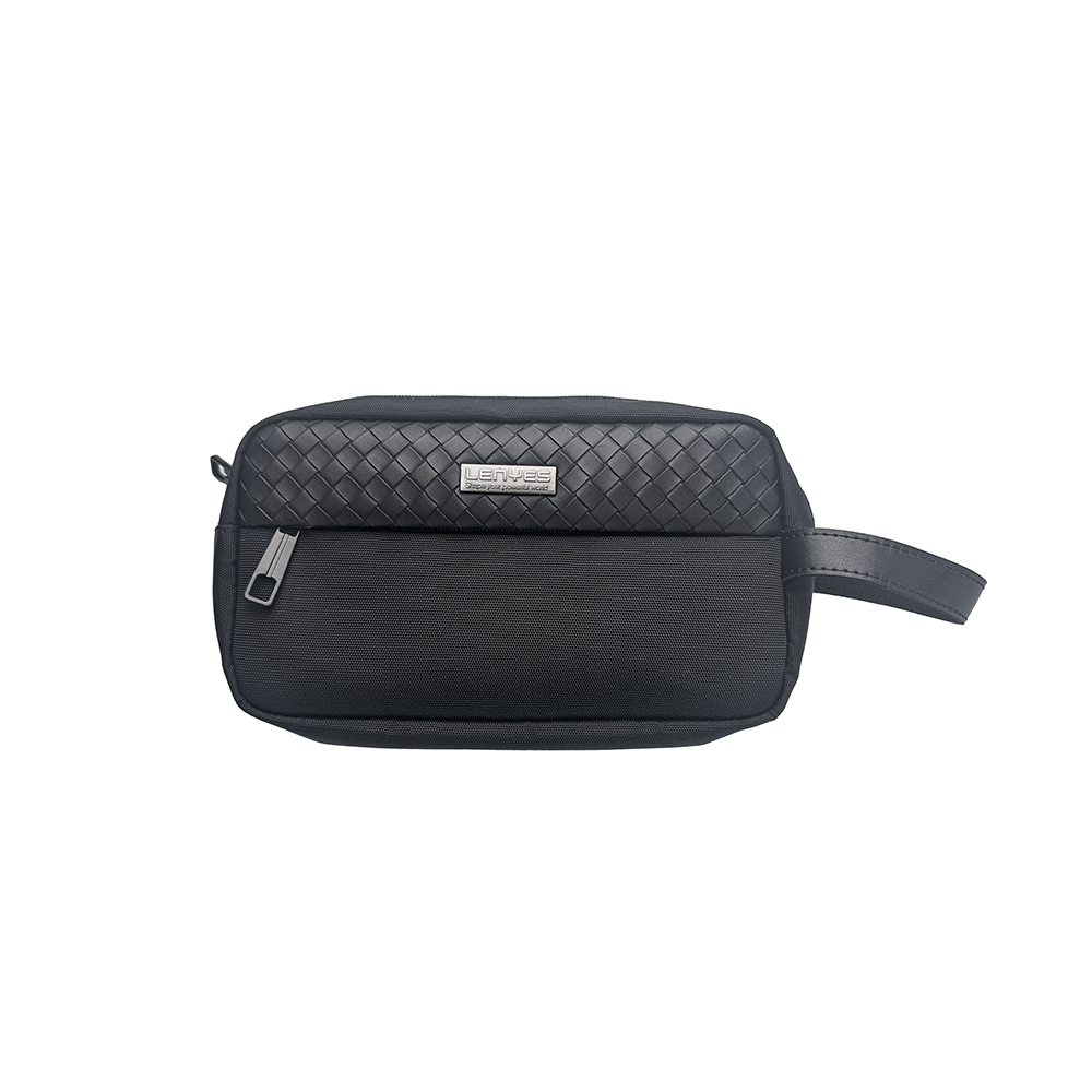 [RNZ-TA115271] Lenyes LB551 Voyagers Serisi 1200D Polyester Kumaş Bilek Askı Kayışlı Mobil Aksesuar Çantası