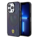 Apple iPhone 15 Pro Uyumlu Kılıf Ferrari Orjinal Lisanslı M-safe Şarj Özellikli Transparan Renk Geçişli Iridescent Kapak