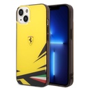 Apple iPhone 14 Uyumlu Kılıf Ferrari Orjinal Lisanslı Baskı Logolu İtalyan Bayrak Baskılı Dizayn Kapak