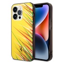 Apple iPhone 14 Pro Max Uyumlu Kılıf Ferrari Orjinal Lisanslı Baskı Logolu Çimen Desenli Kapak