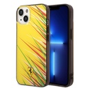 Apple iPhone 14 Uyumlu Kılıf Ferrari Orjinal Lisanslı Baskı Logolu Çimen Desenli Kapak