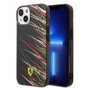 Apple iPhone 14 Uyumlu Kılıf Ferrari Orjinal Lisanslı Baskı Logolu Çimen Desenli Kapak