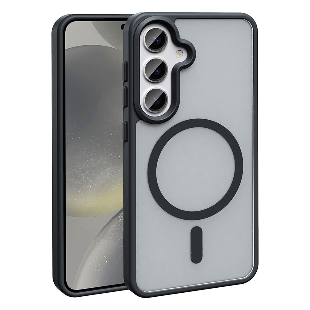 Samsung Galaxy S25 Uyumlu Kılıf M-safe Şarj Özellikli Mat Arka Yüzey Zore Sio Kapak