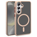 Samsung Galaxy S25 Plus Uyumlu Kılıf M-safe Şarj Özellikli Mat Arka Yüzey Zore Sio Kapak