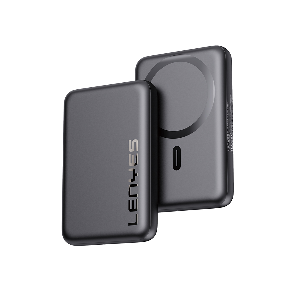 [RNZ-TA114154] Lenyes PW139D PD 20W Ultra İnce Hızlı Şarj Özellikli Wireless Powerbank 15W 10000mAh (Siyah)