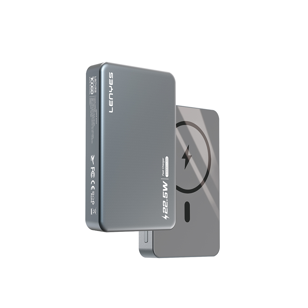 Lenyes PW119D PD 20W Ultra İnce Hızlı Şarj Özellikli Wireless Powerbank 15W 10.000mAh