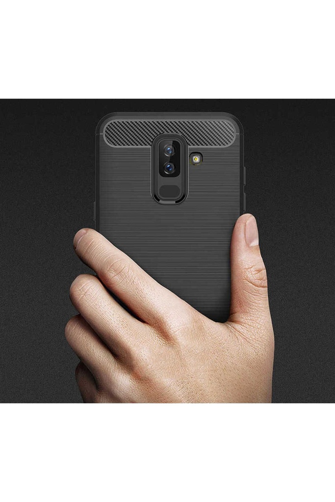 [RNZ-TA12696] Samsung Galaxy J8 Uyumlu Kılıf Zore Room Silikon Kapak (Siyah)