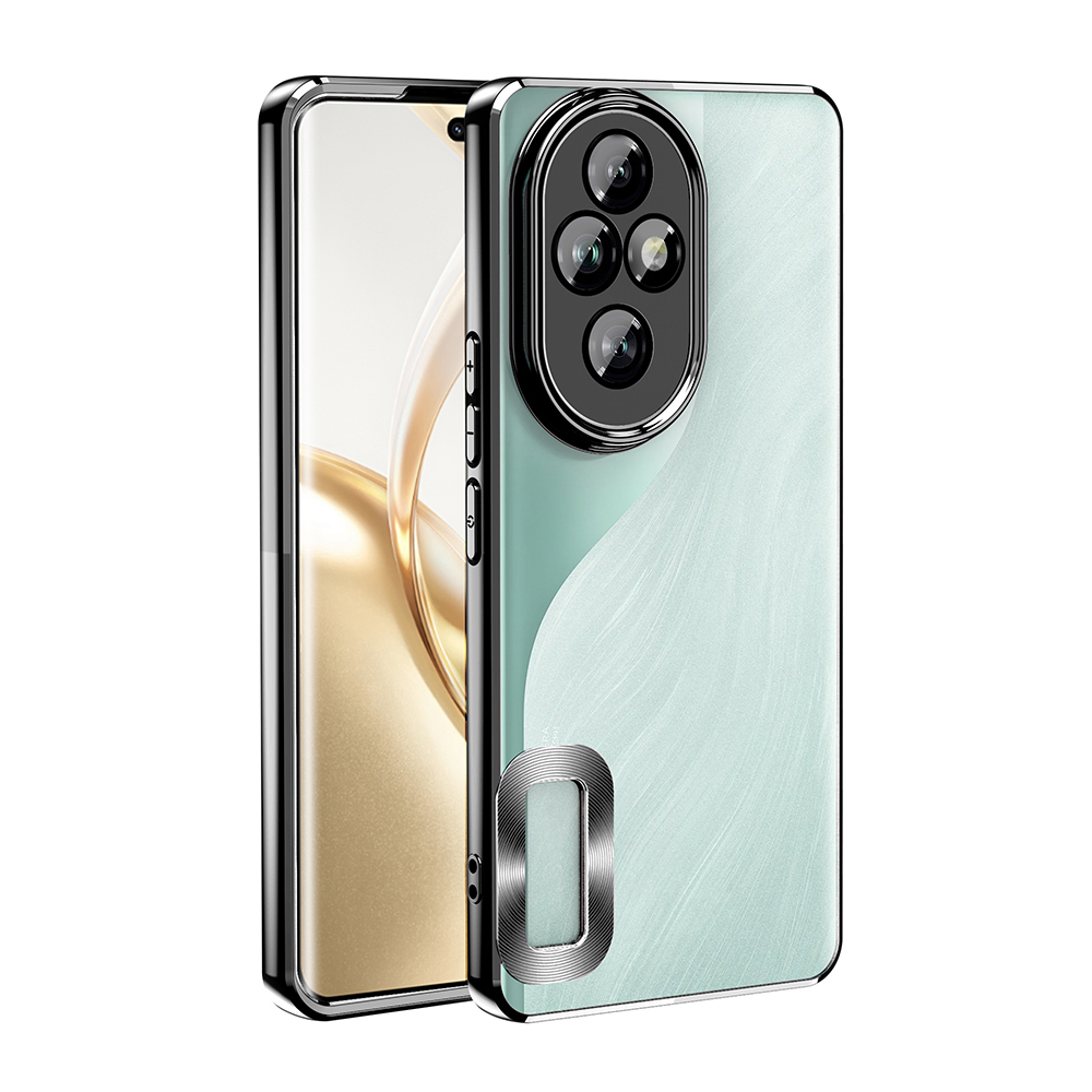 [RNZ-TA115587] Honor 200 Pro Uyumlu Kılıf Kamera Korumalı Logo Gösteren Zore Omega Kapak (Siyah)