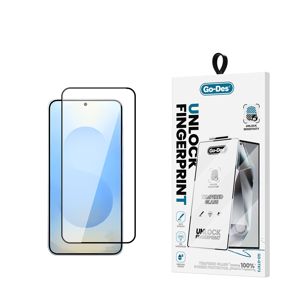 [RNZ-TA115597] Samsung Galaxy S25 Uyumlu Go Des GD-001 Parmak İzi Bırakmayan 9H Temperli HD Cam Ekran Koruyucu