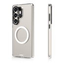 Samsung Galaxy S25 Ultra Uyumlu Kılıf M-safe Şarj Özellikli Cam Arka Yüzey TPU Youngkit Gemstone Serisi Kapak