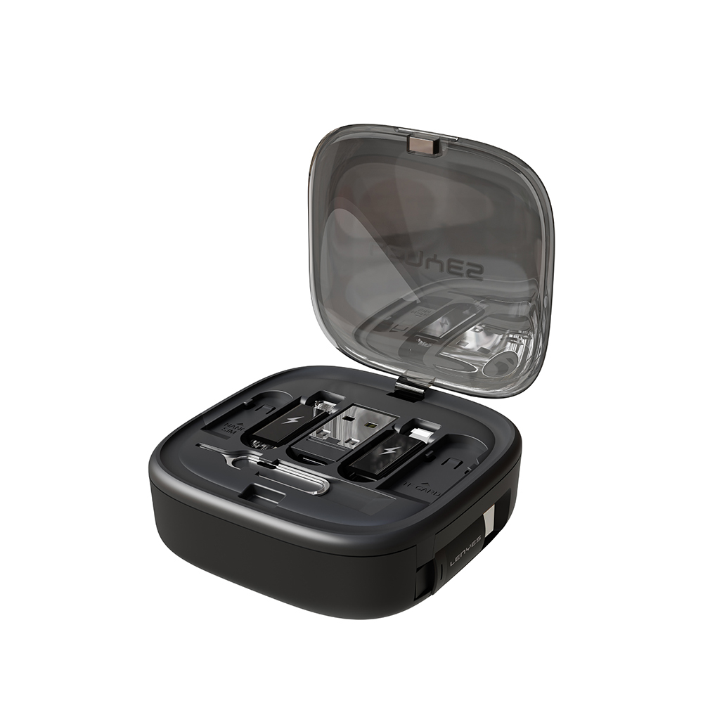 Lenyes LB603 6in1 Type-C to Type-C Kablolu 60W Çevirici Adaptör Seti Standlı Saklama Kutusu