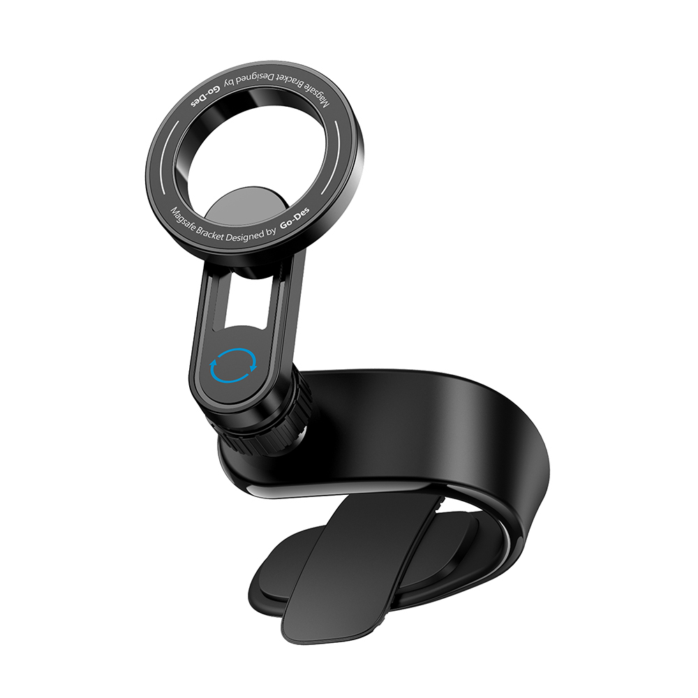 [RNZ-TA115556] Go Des GD-HD986 Magnetik M-safe Uyumlu Bükülebilen Eğimi ve Düz Zemin Araç Telefon Tutucu