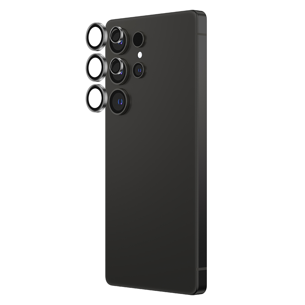 [RNZ-TA116357] Samsung Galaxy S25 Ultra Uyumlu Amazingthing Titan Safir Kamera Lens Koruyucu + Kolay Uygulama Aparatlı (Siyah)