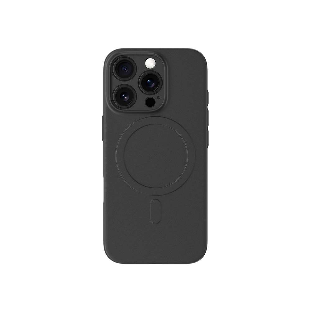 [RNZ-TA118310] Apple iPhone 16 Pro Max Uyumlu Kılıf M-safe Şarj Özellikli Amazingthing Minimal Air Serisi Kapak (Siyah)