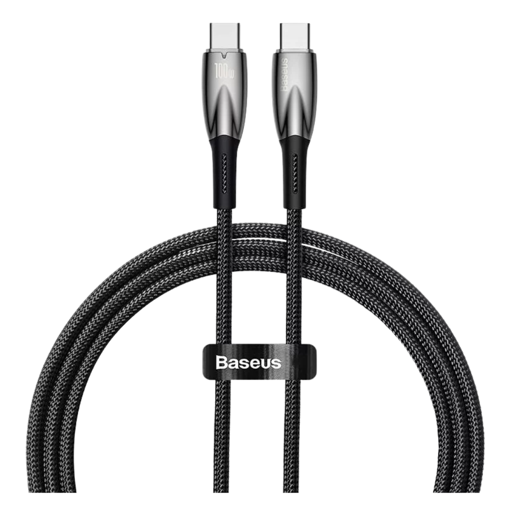 Baseus Glimmer Series 100W Type-C to Type-C Hızlı Data ve Şarj Kablosu 1 Metre