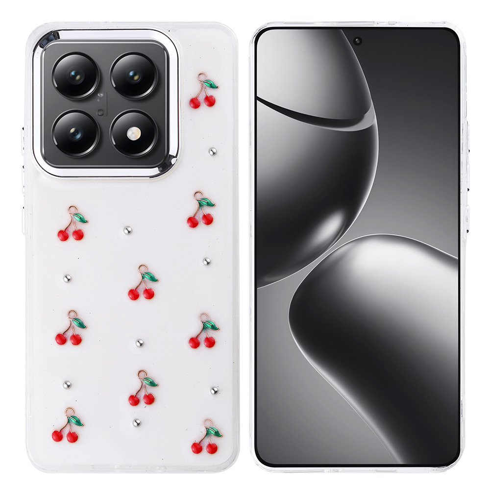 Xiaomi 14T Pro Uyumlu Kılıf Airbag Tasarımlı Simli Şeffaf Zore Kutup Kapak