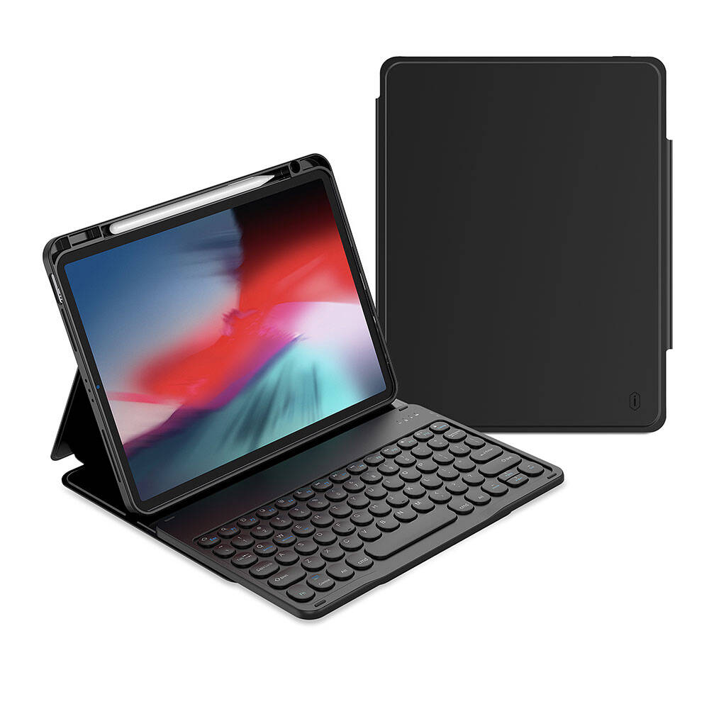 Apple iPad Air 11 2025 M3 Uyumlu Wiwu Protective Gizli Kalem Bölmeli Klavyeli Kılıf