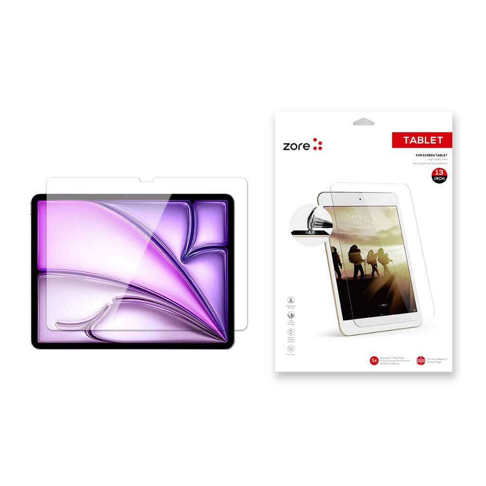 [RNZ-T36481] Apple iPad Air 13 2025 M3 Uyumlu Zore Tablet Blue Nano Ekran Koruyucu