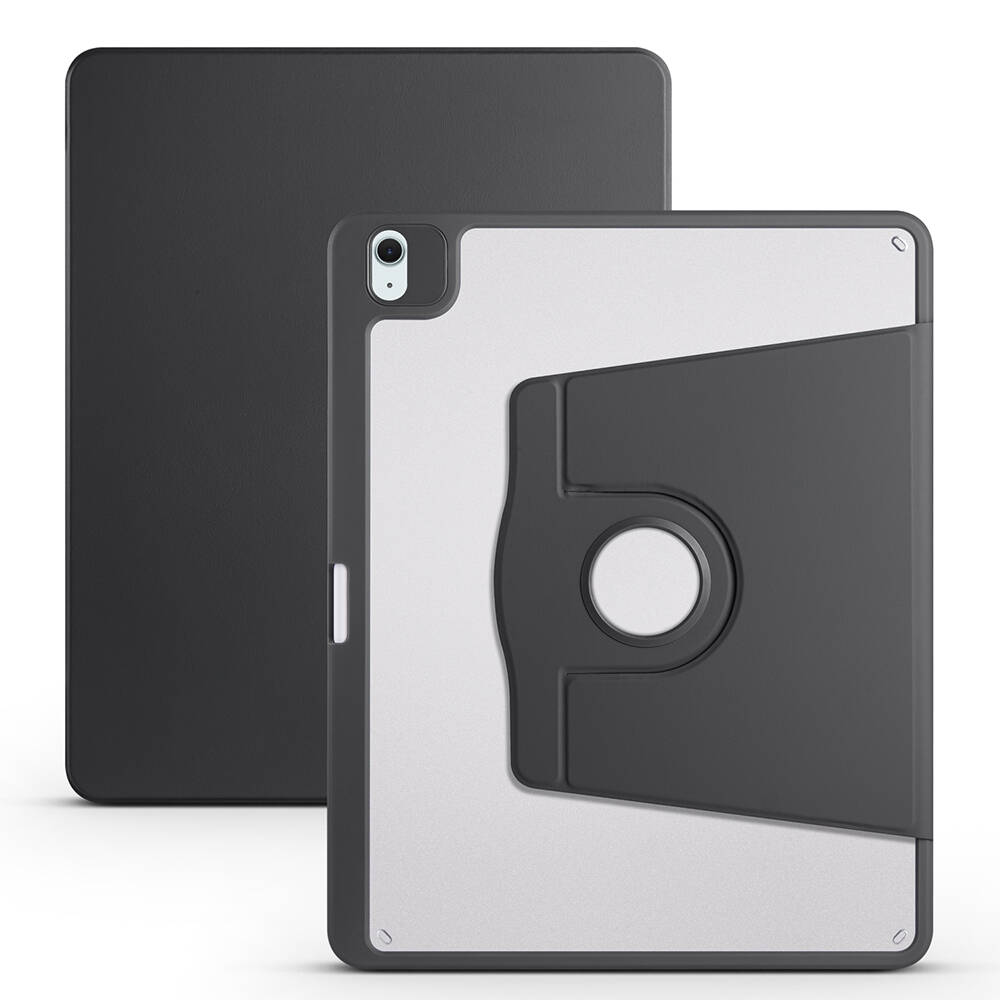 Apple iPad Air 13 2025 M3 Uyumlu Kılıf Zore Termik Kalem Bölmeli Dönebilen Standlı Kılıf