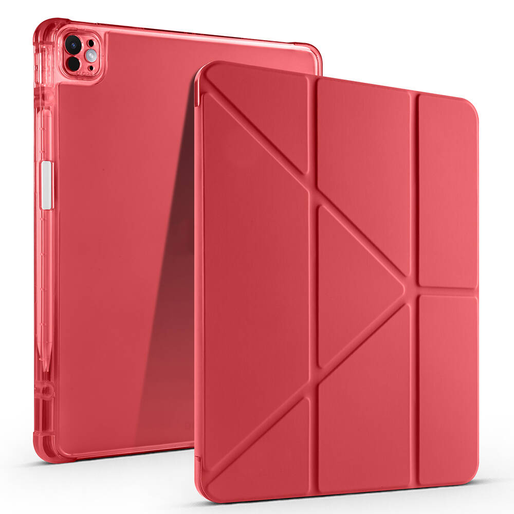 Apple iPad Air 13 2025 M3 Uyumlu Kılıf Zore Tri Folding Kalem Bölmeli Standlı Kılıf