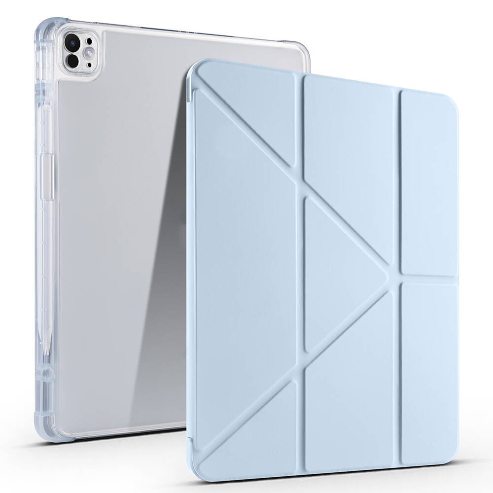 Apple iPad Air 13 2025 M3 Uyumlu Kılıf Zore Tri Folding Kalem Bölmeli Standlı Kılıf