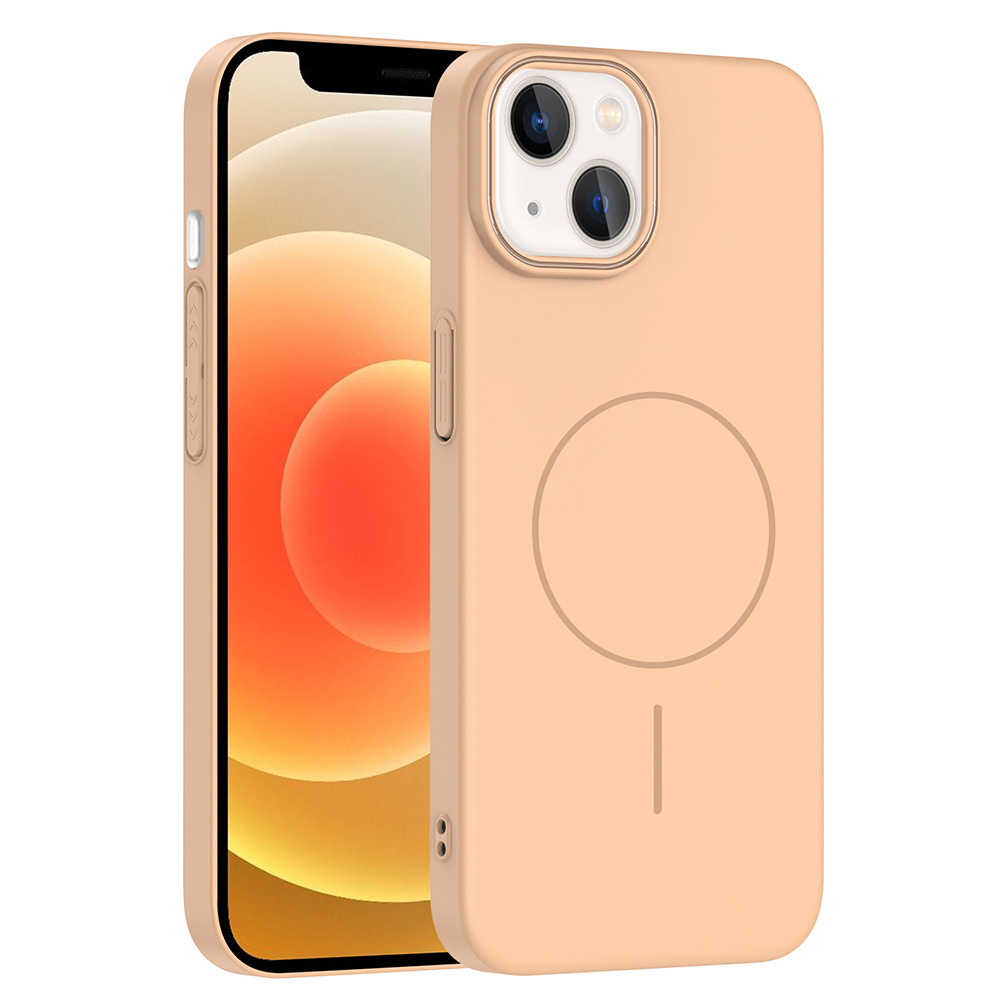 Apple iPhone 14 Uyumlu Kılıf M-safe Şarj Özellikli Zore Ruby Sert Kapak