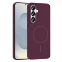 Samsung Galaxy S25 Plus Uyumlu Kılıf M-safe Şarj Özellikli Zore Ruby Sert Kapak