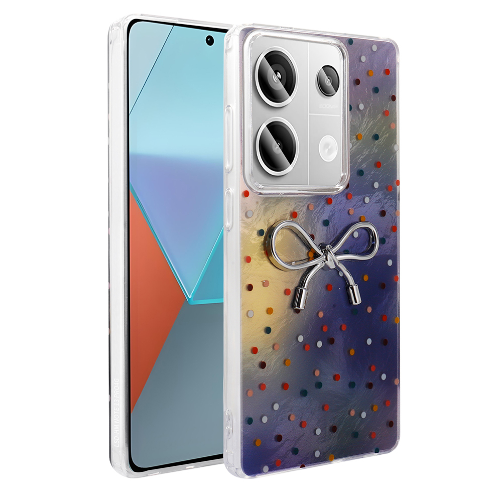 Xiaomi Redmi Note 13 Pro 4G Uyumlu Kılıf Kamera Korumalı Figürlü Zore Ponti Silikon Kapak