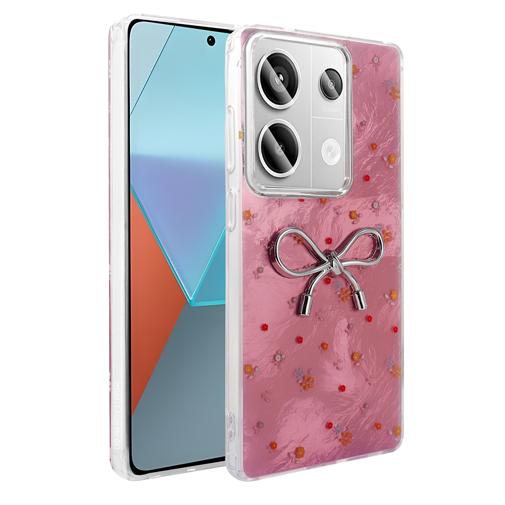 Xiaomi Redmi Note 13 Pro 4G Uyumlu Kılıf Kamera Korumalı Figürlü Zore Ponti Silikon Kapak