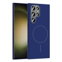 Samsung Galaxy S24 Ultra Uyumlu Kılıf M-safe Şarj Özellikli Zore Ruby Sert Kapak