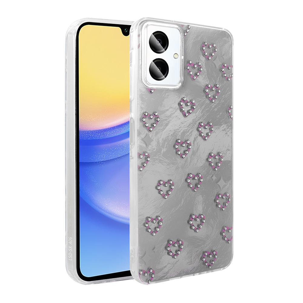[RNZ-TA117256] Samsung Galaxy A06 Uyumlu Kılıf Kamera Korumalı Figürlü Zore Ponti Silikon Kapak (Beyaz)