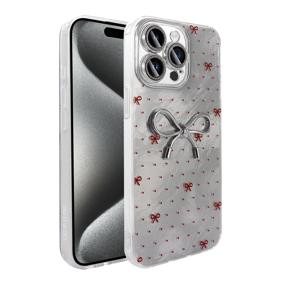 Apple iPhone 15 Pro Max Uyumlu Kılıf Kamera Korumalı Figürlü Zore Ponti Silikon Kapak