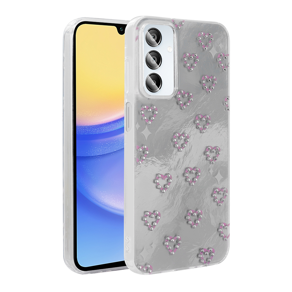 [RNZ-TA117260] Samsung Galaxy A15 Uyumlu Kılıf Kamera Korumalı Figürlü Zore Ponti Silikon Kapak (Beyaz)