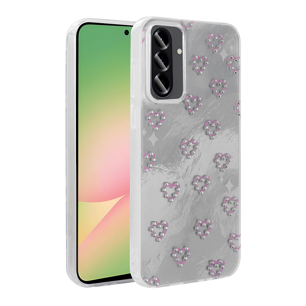 [RNZ-TA117288] Samsung Galaxy A56 Uyumlu Kılıf Kamera Korumalı Figürlü Zore Ponti Silikon Kapak (Beyaz)