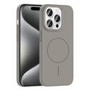 Apple iPhone 15 Pro Uyumlu Kılıf M-safe Şarj Özellikli Zore Ruby Sert Kapak