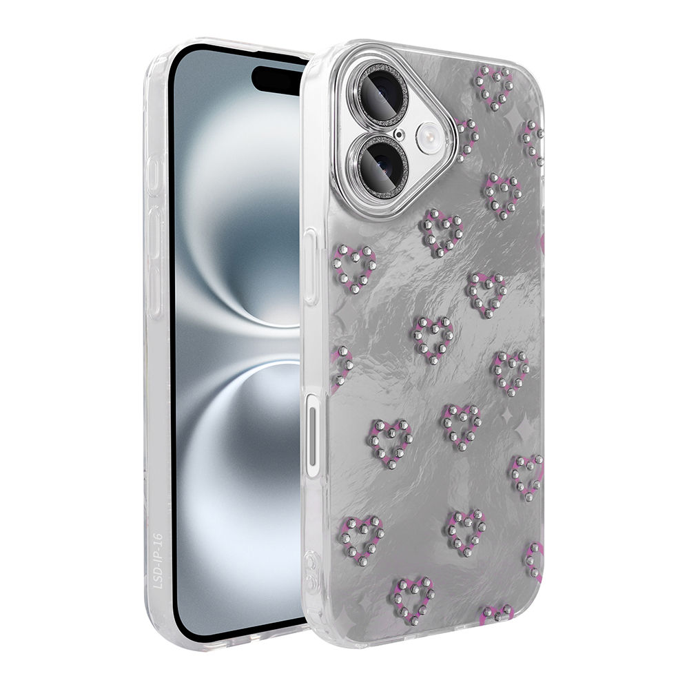 [RNZ-TA117352] Apple iPhone 16 Uyumlu Kılıf Kamera Korumalı Figürlü Zore Ponti Silikon Kapak (Beyaz)