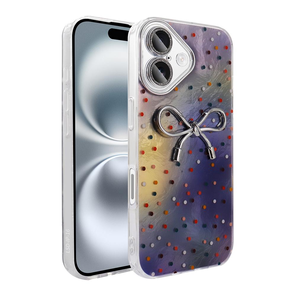 Apple iPhone 16 Uyumlu Kılıf Kamera Korumalı Figürlü Zore Ponti Silikon Kapak