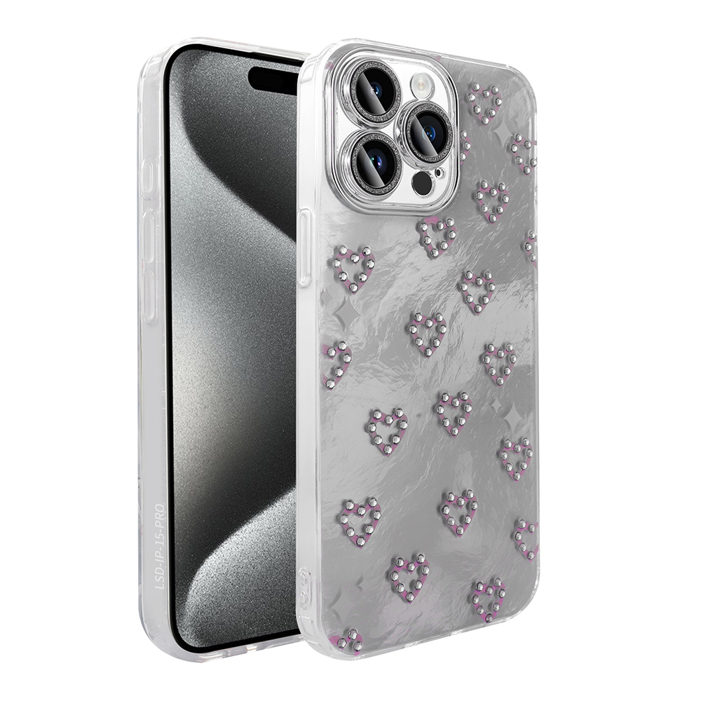 [RNZ-TA117344] Apple iPhone 15 Pro Uyumlu Kılıf Kamera Korumalı Figürlü Zore Ponti Silikon Kapak (Beyaz)