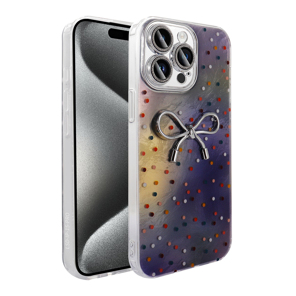 Apple iPhone 15 Pro Uyumlu Kılıf Kamera Korumalı Figürlü Zore Ponti Silikon Kapak
