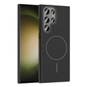 Samsung Galaxy S23 Ultra Uyumlu Kılıf M-safe Şarj Özellikli Zore Ruby Sert Kapak