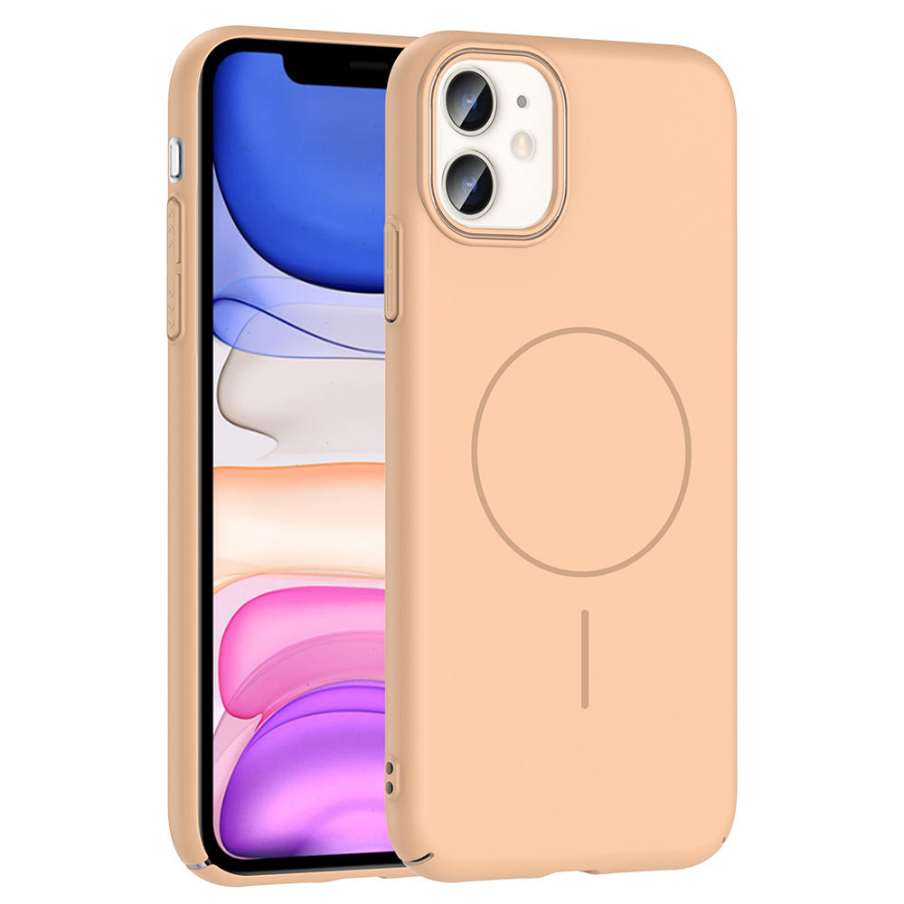 Apple iPhone 11 Uyumlu Kılıf M-safe Şarj Özellikli Zore Ruby Sert Kapak