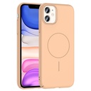 Apple iPhone 11 Uyumlu Kılıf M-safe Şarj Özellikli Zore Ruby Sert Kapak