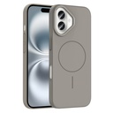 Apple iPhone 16 Uyumlu Kılıf M-safe Şarj Özellikli Zore Ruby Sert Kapak