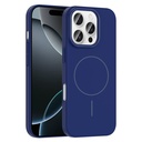 Apple iPhone 16 Pro Uyumlu Kılıf M-safe Şarj Özellikli Zore Ruby Sert Kapak