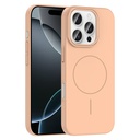 Apple iPhone 16 Pro Uyumlu Kılıf M-safe Şarj Özellikli Zore Ruby Sert Kapak