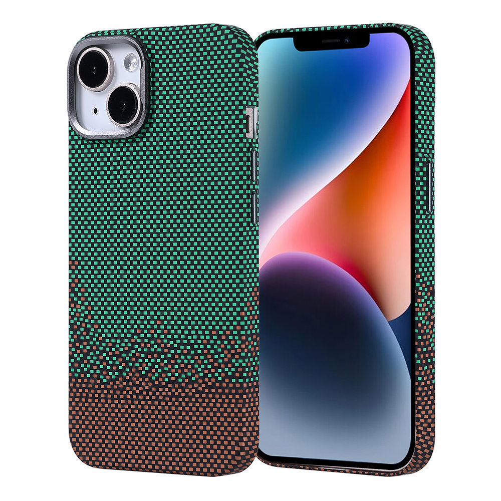 Apple iPhone 13 Uyumlu Kılıf M-safe Şarj Özellikli Karbon Fiber Görünümlü Zore Nekst Kapak