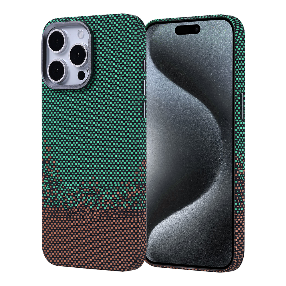 Apple iPhone 15 Pro Uyumlu Kılıf M-safe Şarj Özellikli Karbon Fiber Görünümlü Zore Nekst Kapak