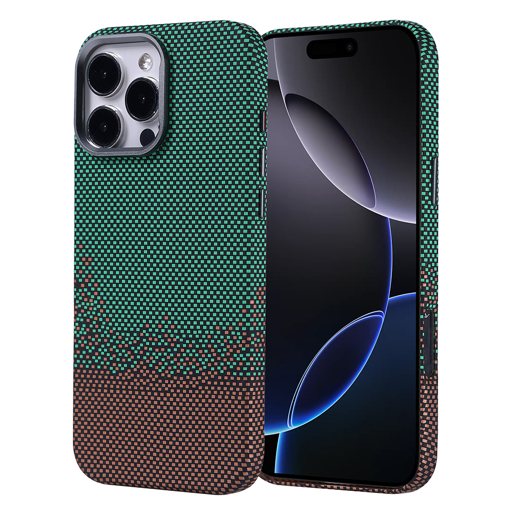 Apple iPhone 16 Pro Max Uyumlu Kılıf M-safe Şarj Özellikli Karbon Fiber Görünümlü Zore Nekst Kapak
